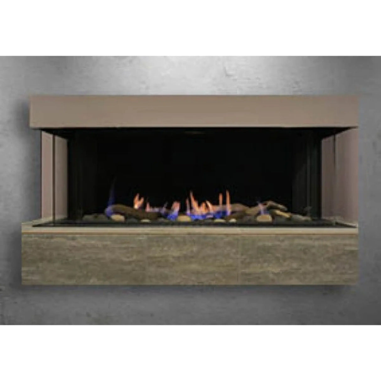 Sierra Flame Stanford 58" Three-Sided Direct Vent Gas Fireplace NG 40,000 BTU