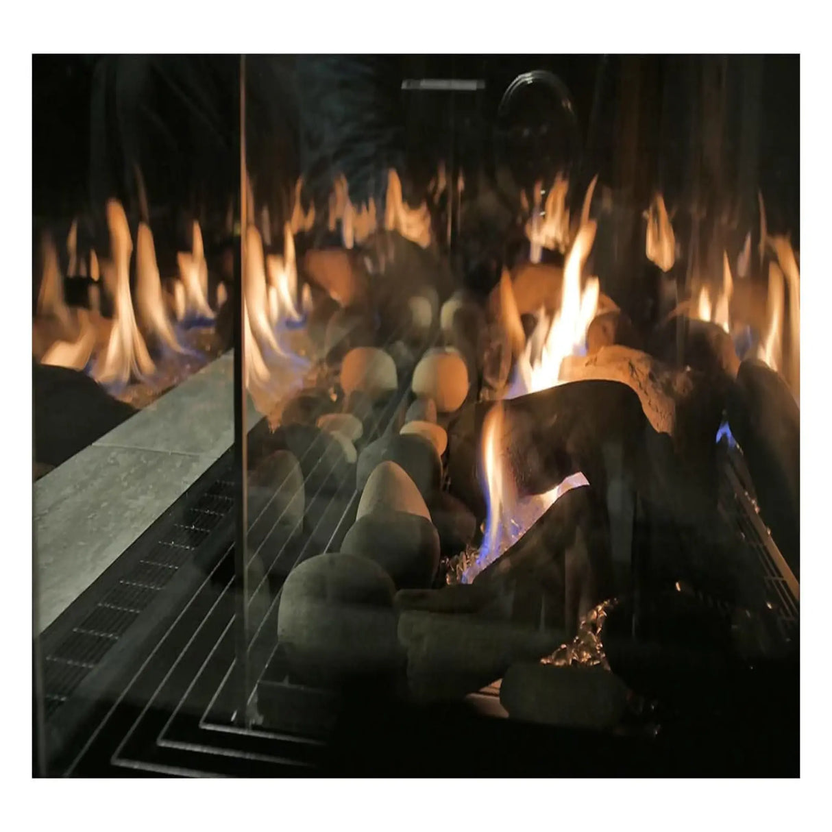 Sierra Flame Stanford 58" Three-Sided Direct Vent Gas Fireplace NG 40,000 BTU