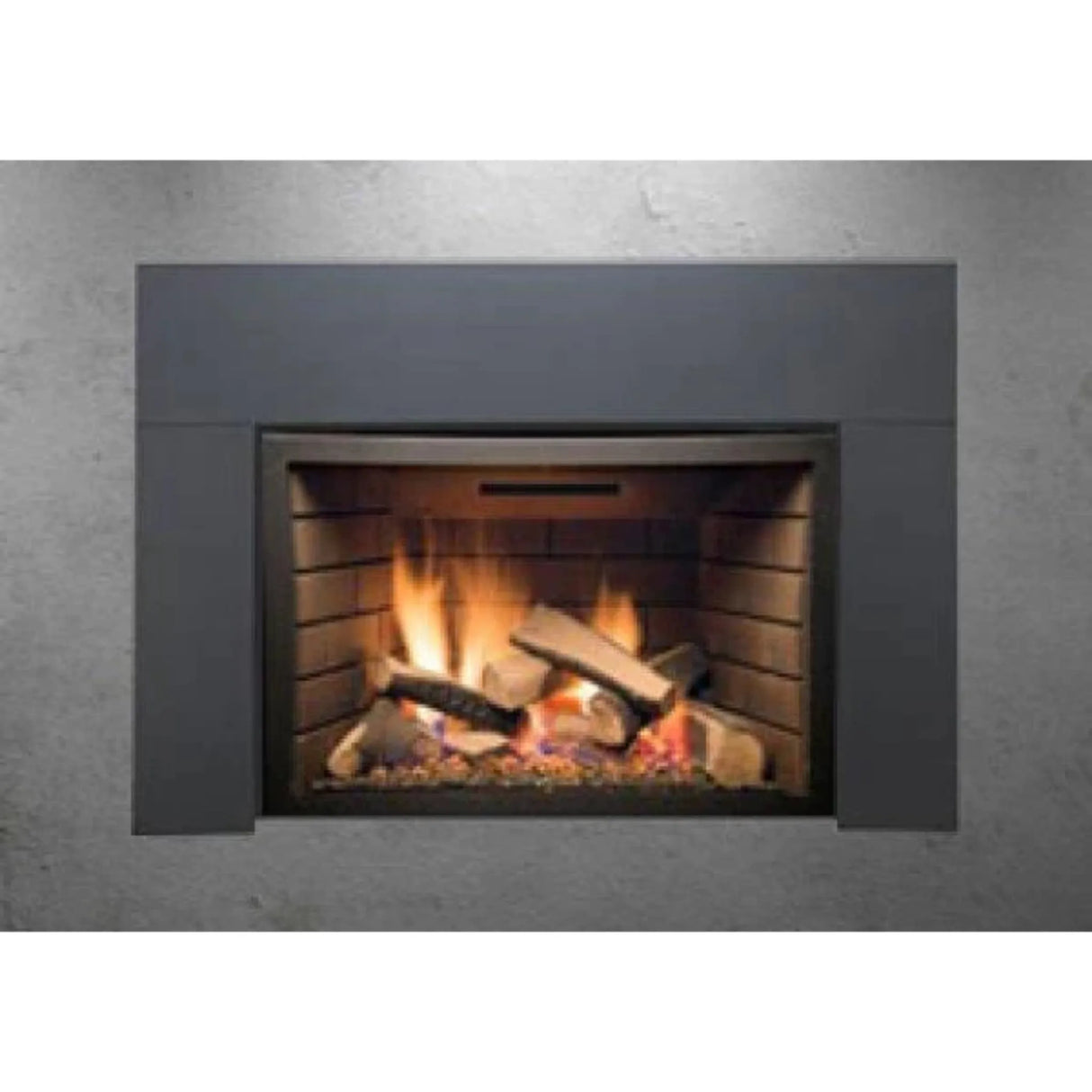 Sierra Flame Stanford 30" Deluxe Direct Vent Insert with Ceramic Brick Panels & Log Set Natural Gas 26,000 BTU STANFORD-30-NG-DELUXE
