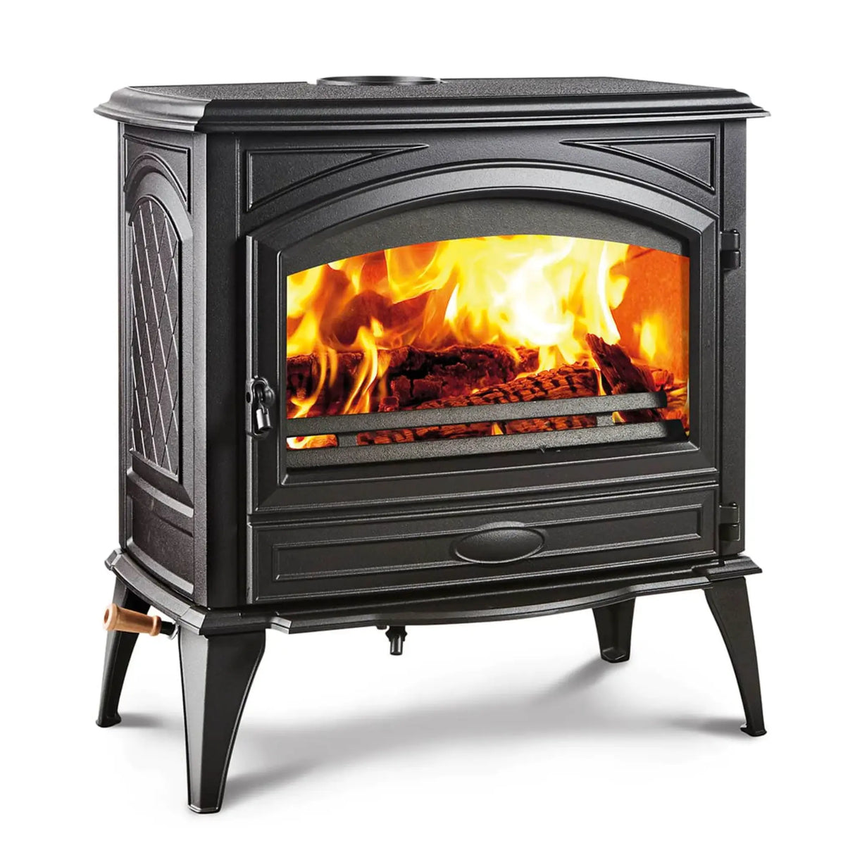 Sierra Flame Stanford Wood Burning Stove Cast Iron Black Colour Finish W76