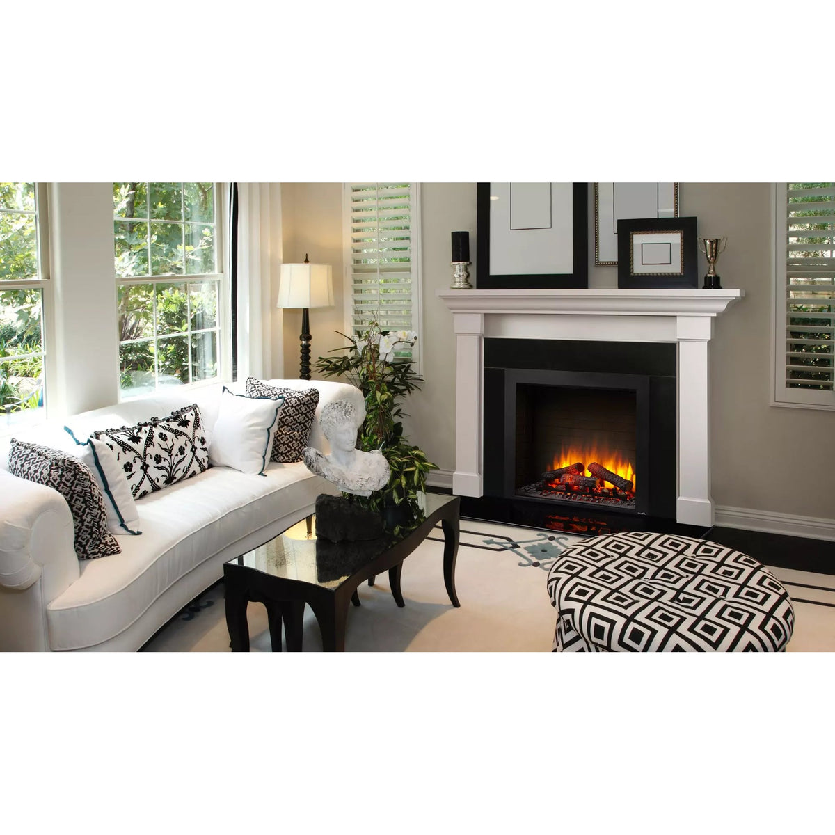 SimpliFire 36-Inch Built-In Electric Fireplace