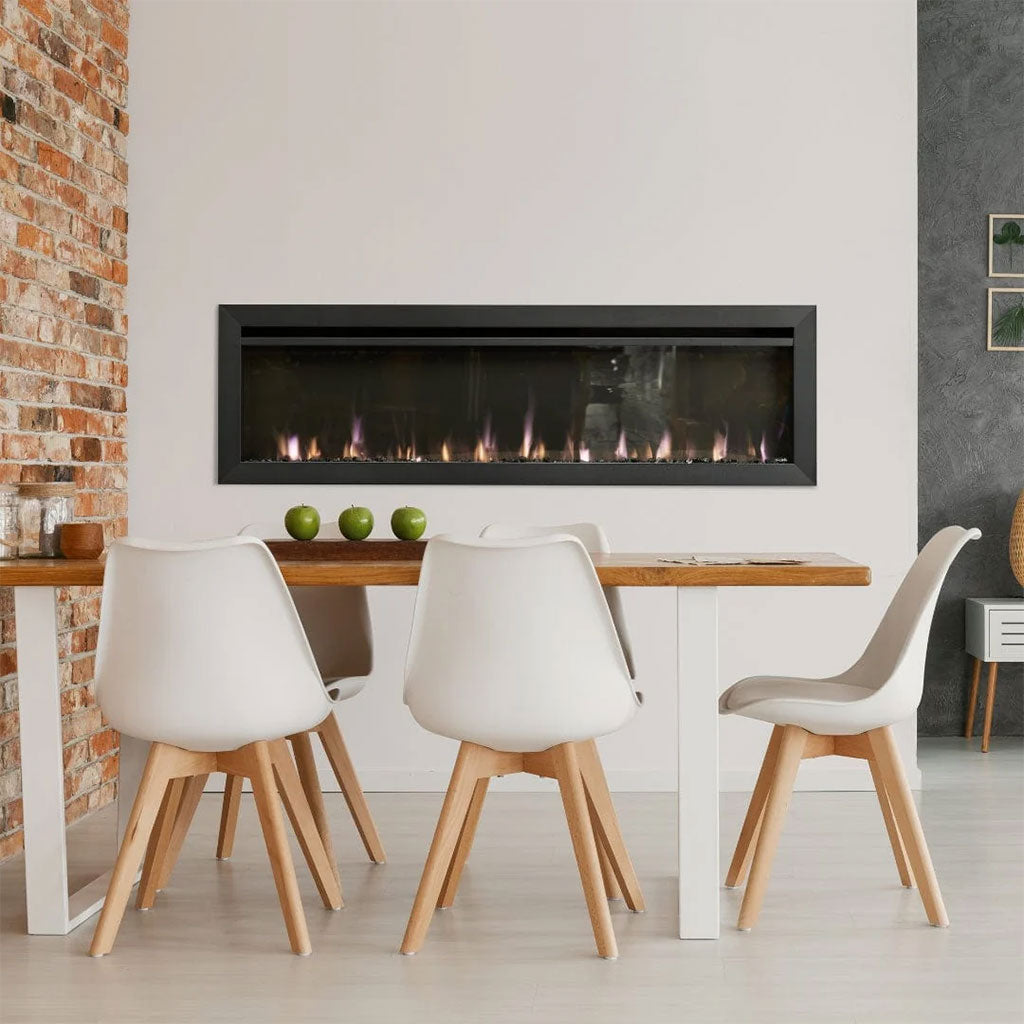 SimpliFire Allusion Slim 60-Inch Wall Mount / Built-In Electric Fireplace
