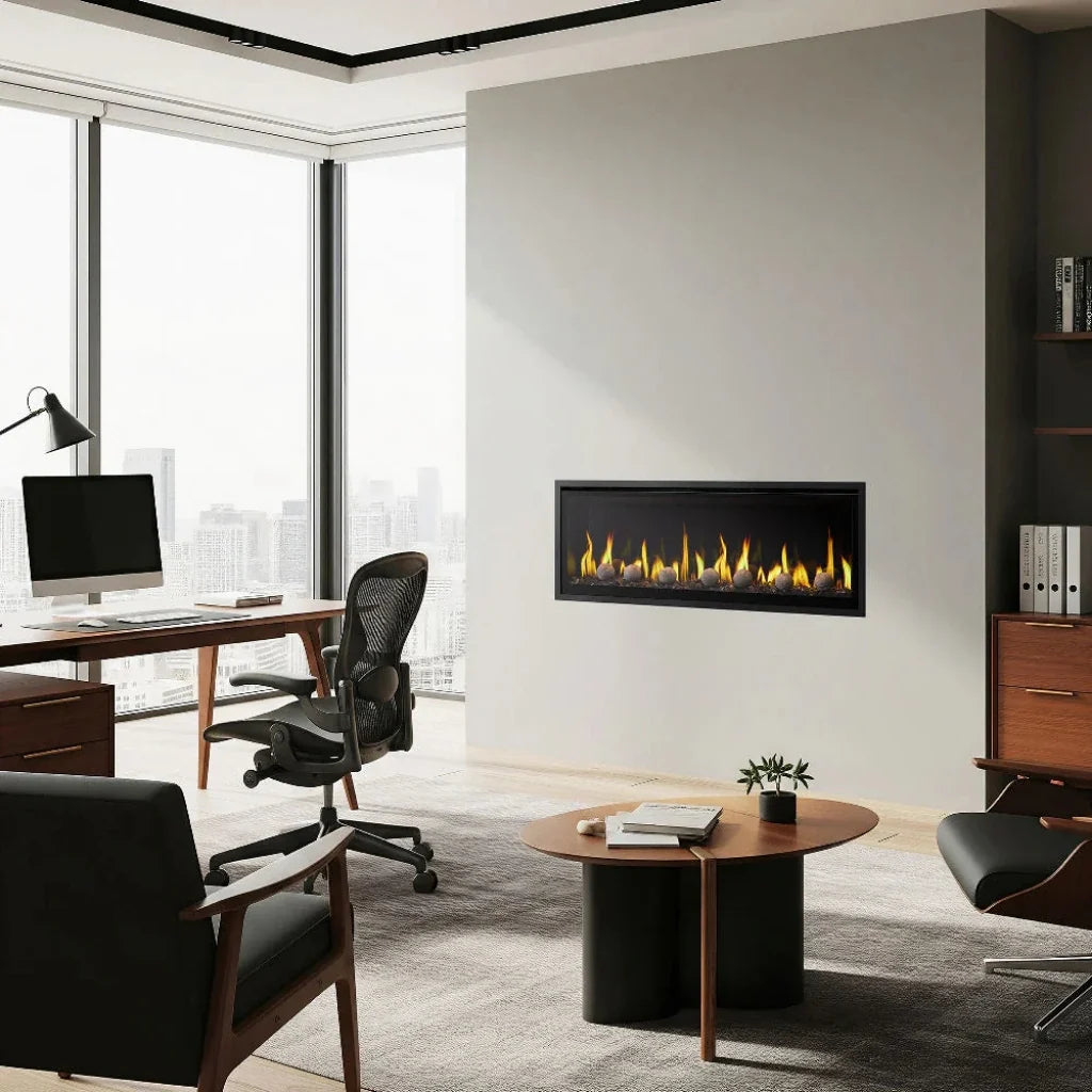 SimpliFire Allusion Edge 50" Linear Built-In Virtual Electric Fireplace