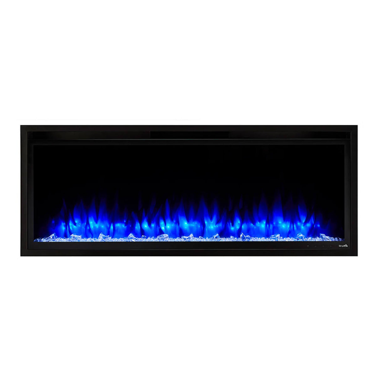 SimpliFire Allusion Platinum Recessed Linear Electric Fireplace