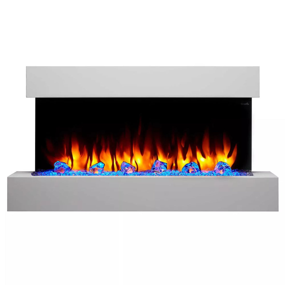 SimpliFire Format 43-Inch Floating Mantel Wall Mount Linear Electric Fireplace