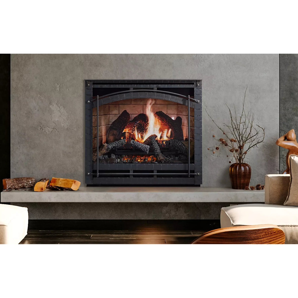 SimpliFire 36-Inch Inception Traditional Electric Fireplace