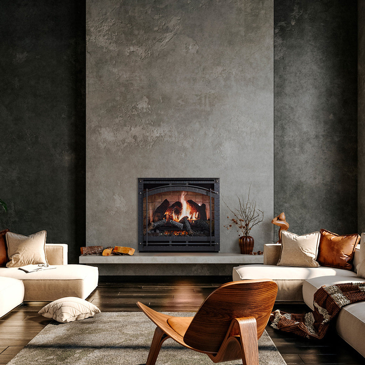 SimpliFire 36-Inch Inception Traditional Electric Fireplace