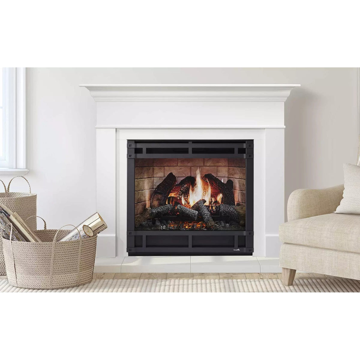 SimpliFire 36-Inch Inception Traditional Electric Fireplace