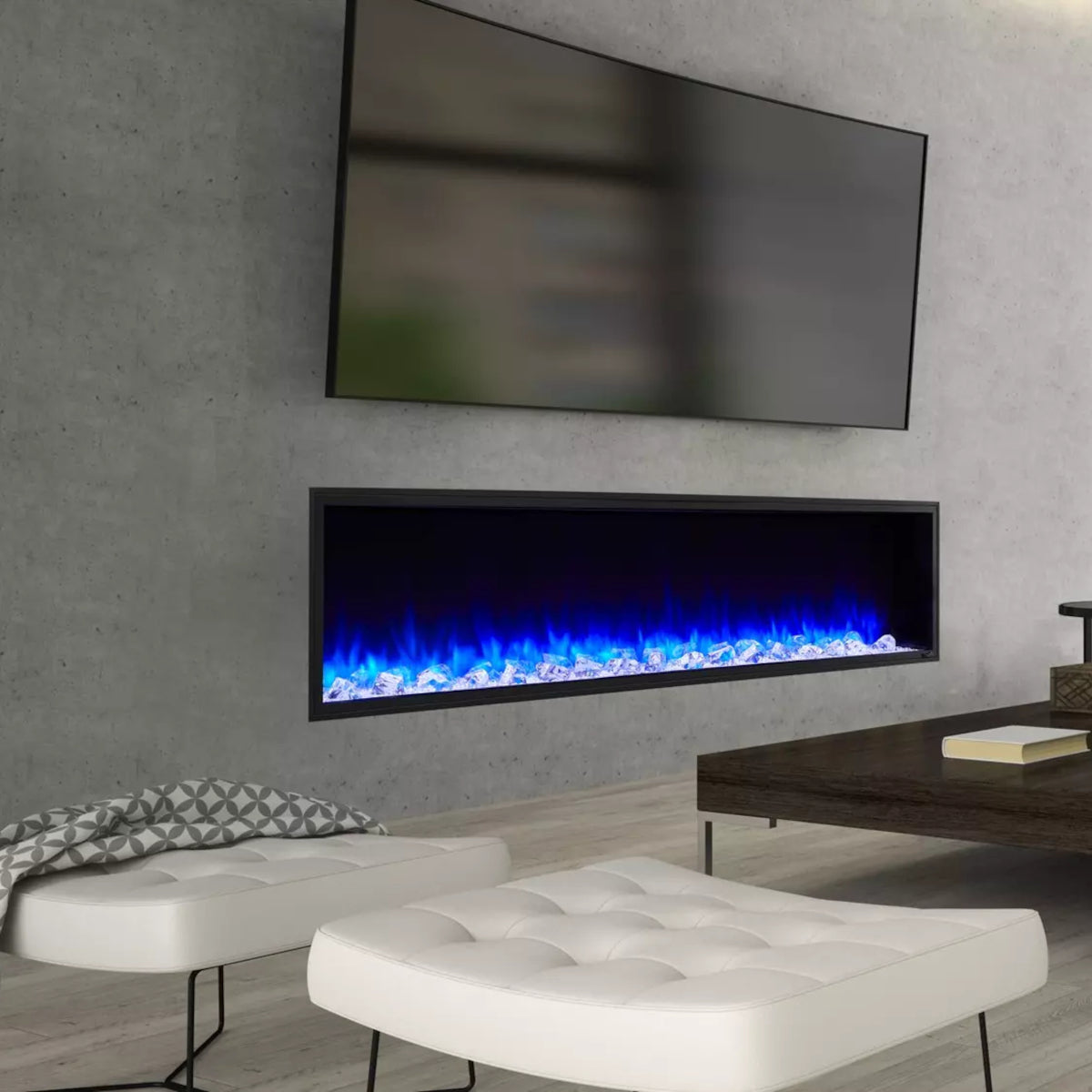 SimpliFire Scion 43-Inch Built-In Linear Electric Fireplace