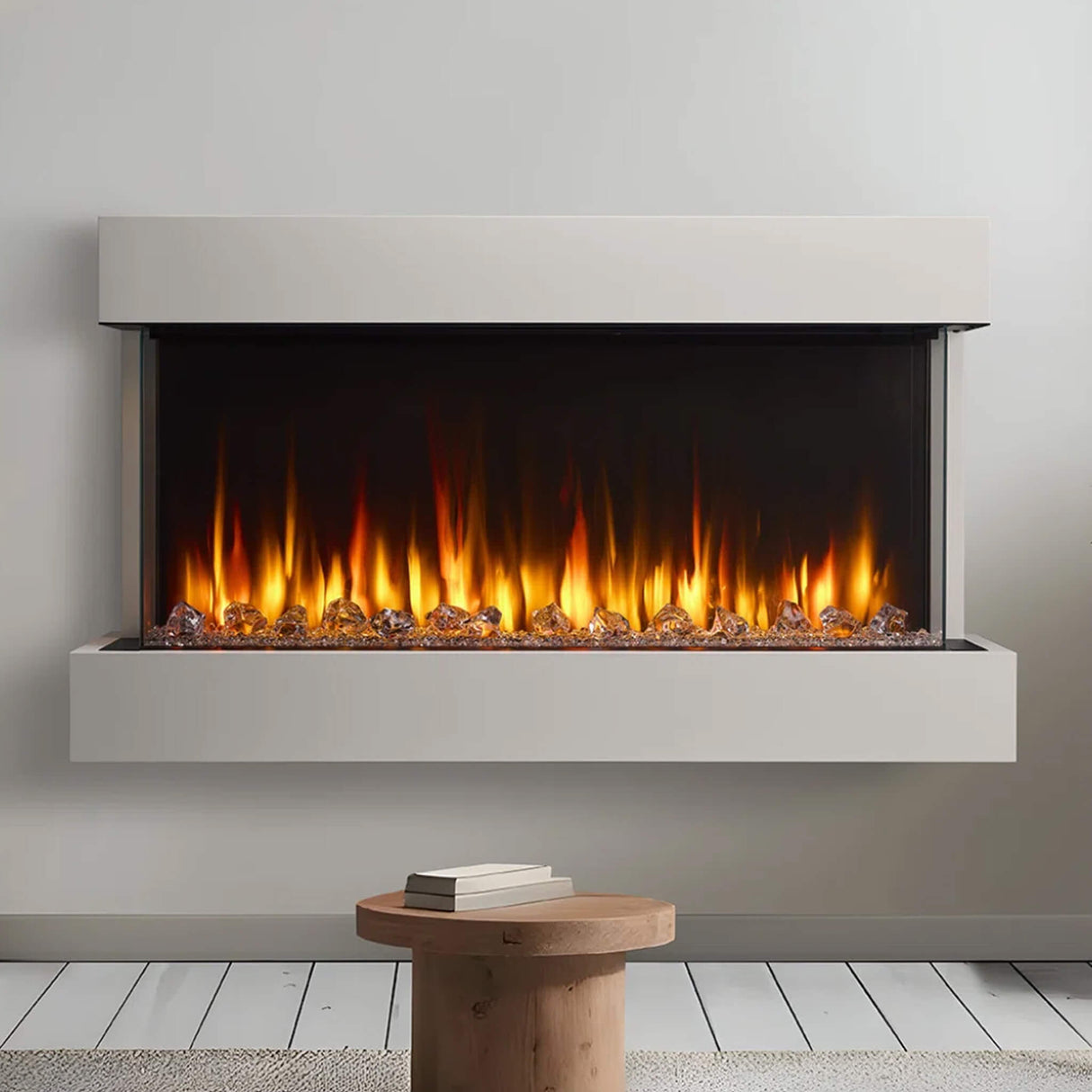 SimpliFire Triton Multi-View Smart Linear Electric Fireplace SF-TR50/65/78