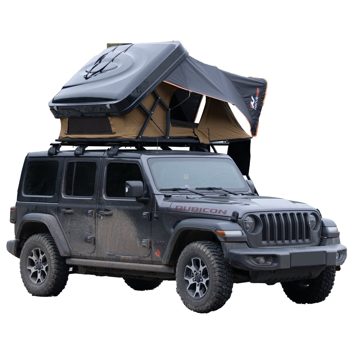 Naturnest ABS Fold‑out Hard Shell RTT Sirius 2 Clamshell Rooftop Tent