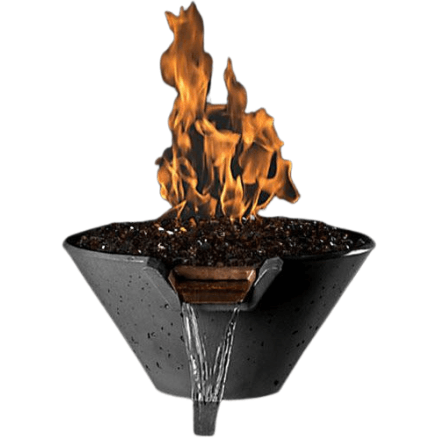 Slick Rock Concrete - Cascade Conical Concrete Fire & Water Bowl
