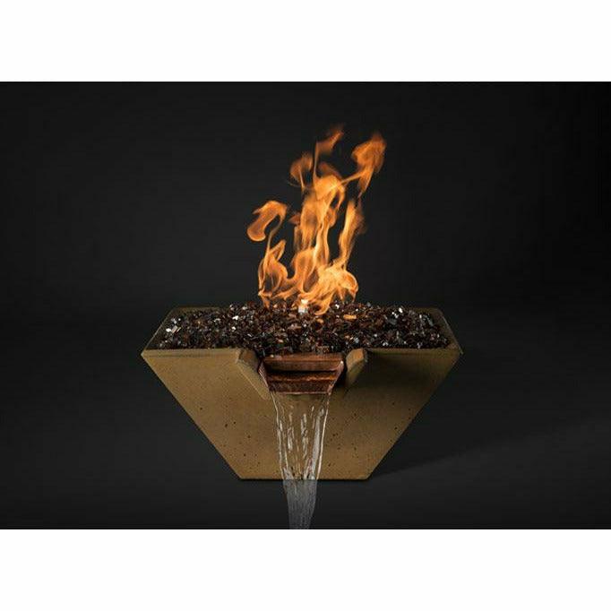 Slick Rock Concrete - Cascade Square Concrete Fire & Water Bowl