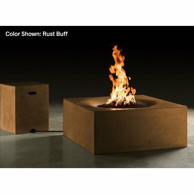 Slick Rock Concrete - Square Horizon 36" Concrete Fire Pit Table