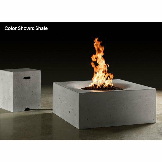 Slick Rock Concrete - Square Horizon 36" Concrete Fire Pit Table