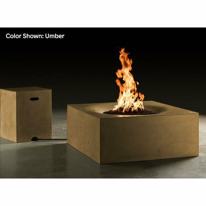 Slick Rock Concrete - Square Horizon 36" Concrete Fire Pit Table