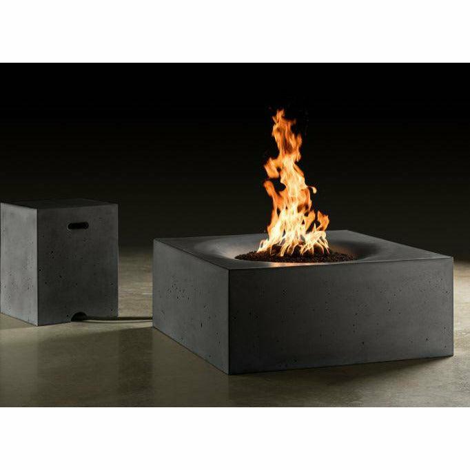 Slick Rock Concrete - Square Horizon 36" Concrete Fire Pit Table