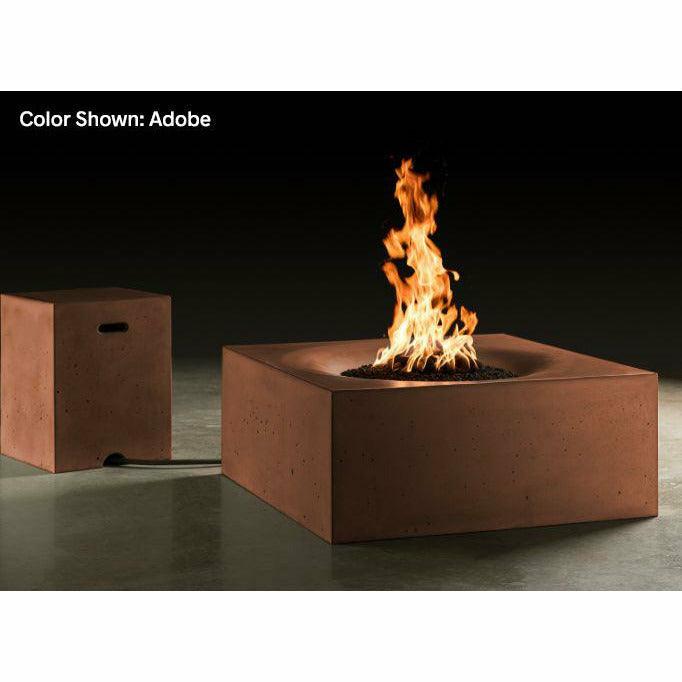 Slick Rock Concrete - Square Horizon 36" Concrete Fire Pit Table