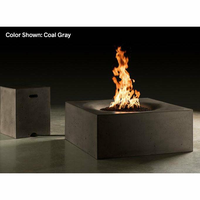 Slick Rock Concrete - Square Horizon 36" Concrete Fire Pit Table