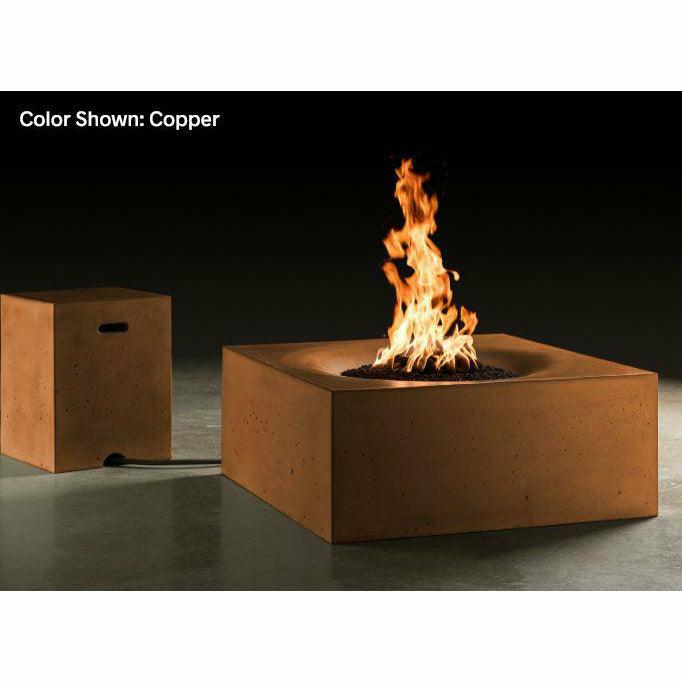Slick Rock Concrete - Square Horizon 36" Concrete Fire Pit Table