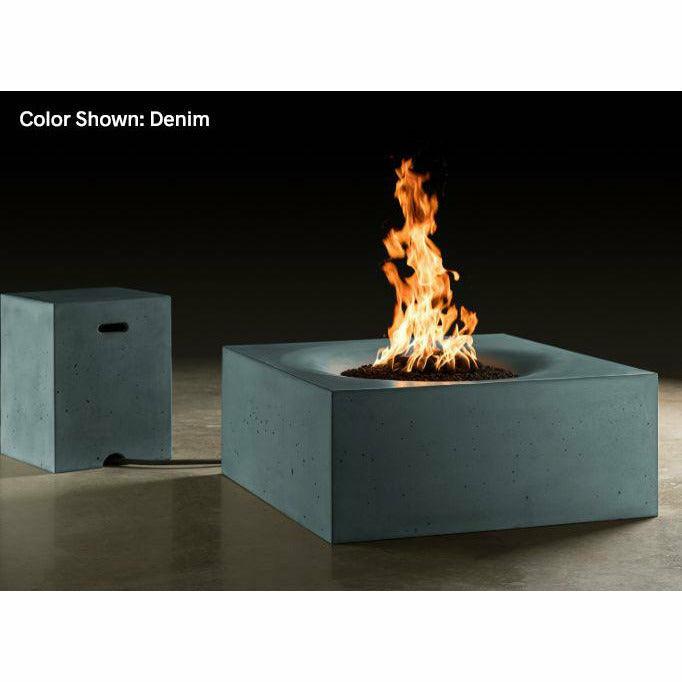 Slick Rock Concrete - Square Horizon 36" Concrete Fire Pit Table
