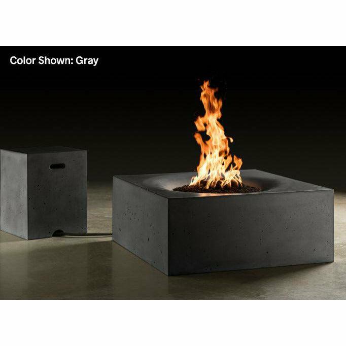 Slick Rock Concrete - Square Horizon 36" Concrete Fire Pit Table