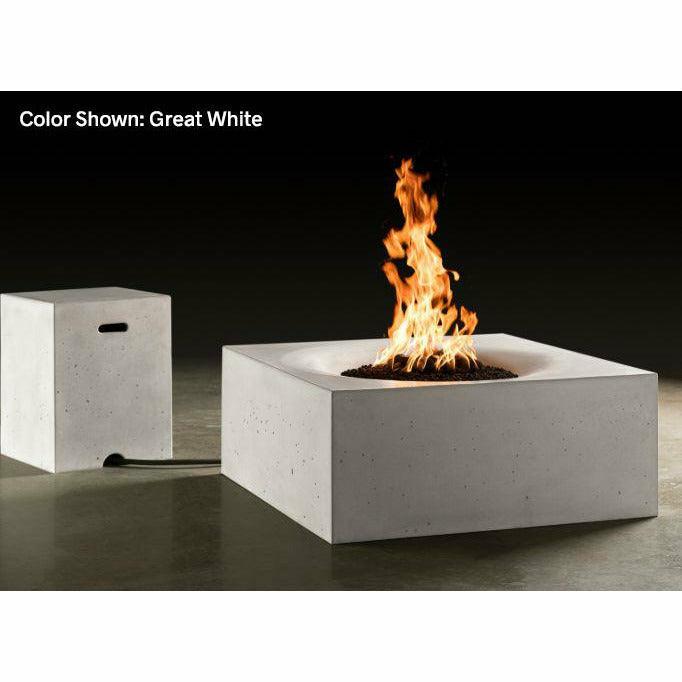 Slick Rock Concrete - Square Horizon 36" Concrete Fire Pit Table