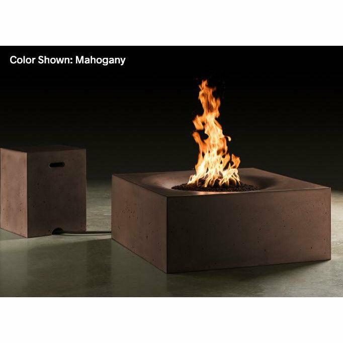 Slick Rock Concrete - Square Horizon 36" Concrete Fire Pit Table