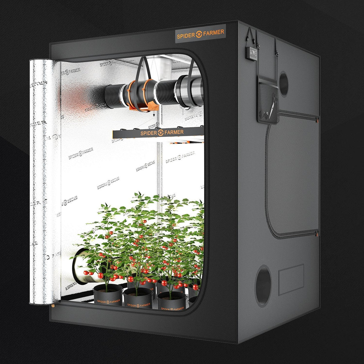 Spider Farmer 5’x5’x6.5′ 150cm x 150cm x 200cm Indoor Grow Tent