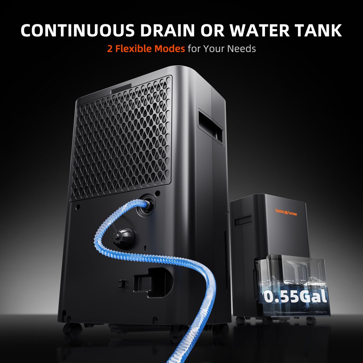 Spider Farmer SF-Dehumidifier 32 Pint Smart Dehumidifier with Drain Hose