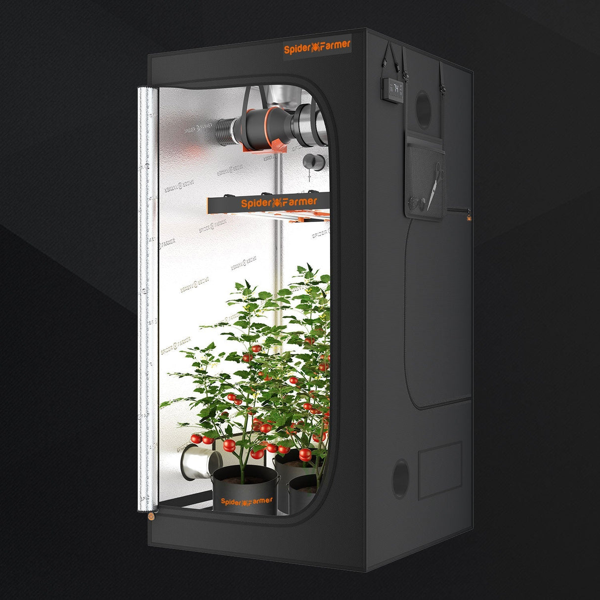 Spider Farmer 3’x3’x6′ 90cm x 90cm x 180cm Indoor Grow Tent (Free Grinder)