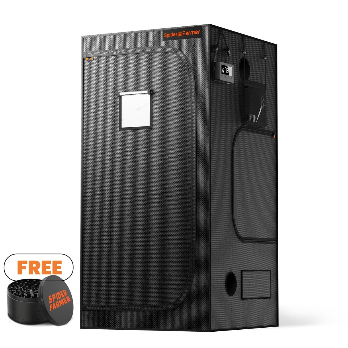 Spider Farmer 3’x3’x6′ 90cm x 90cm x 180cm Indoor Grow Tent (Free Grinder)