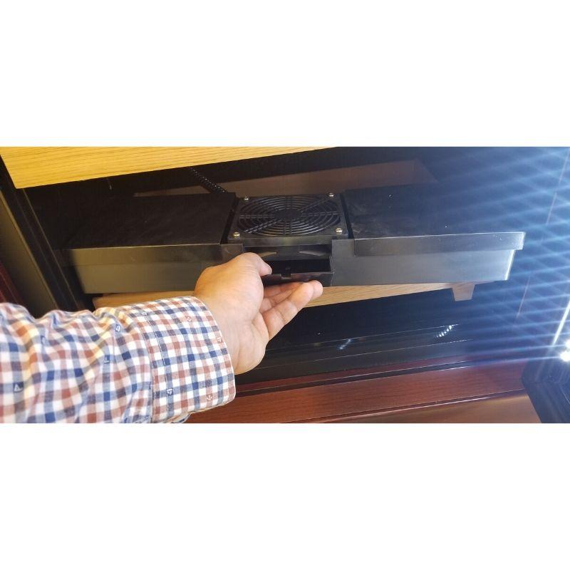 The Reagan Dual-Zone Climate Controlled Spanish Cedar Humidor Cabinet | 4,000 Cigars