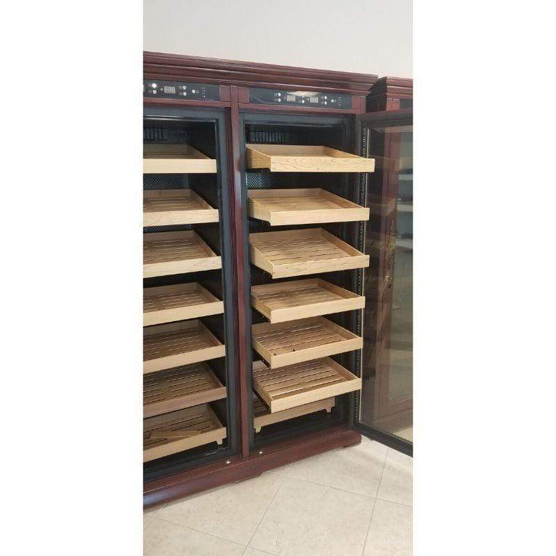 The Reagan Dual-Zone Climate Controlled Spanish Cedar Humidor Cabinet | 4,000 Cigars