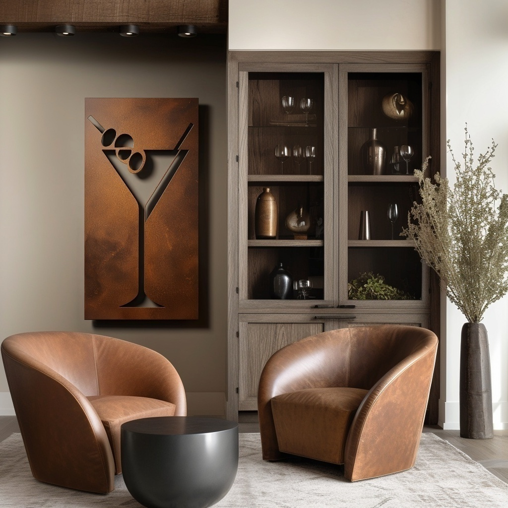 The Dirty Martini - Metal Wall Art