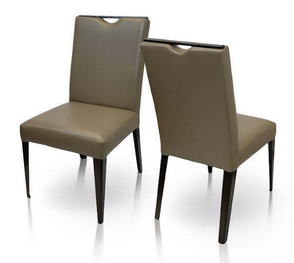 Metall CH440 Modern Decorative Back Upholstered Dining Chair