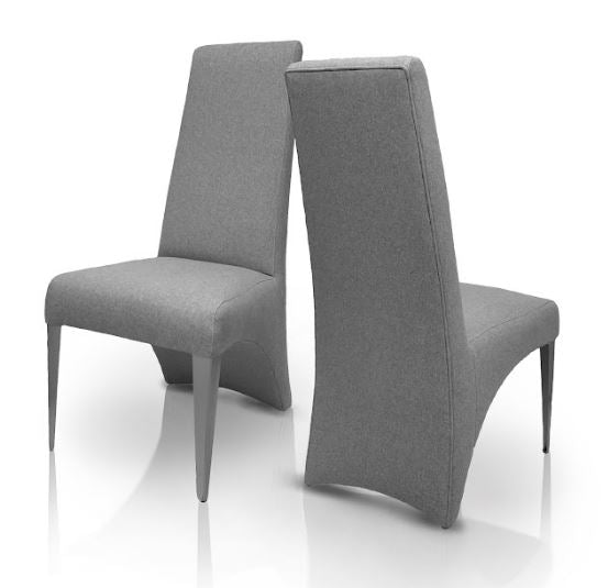 Metall CH420 Modern Tall Back Upholstered Dining Chair