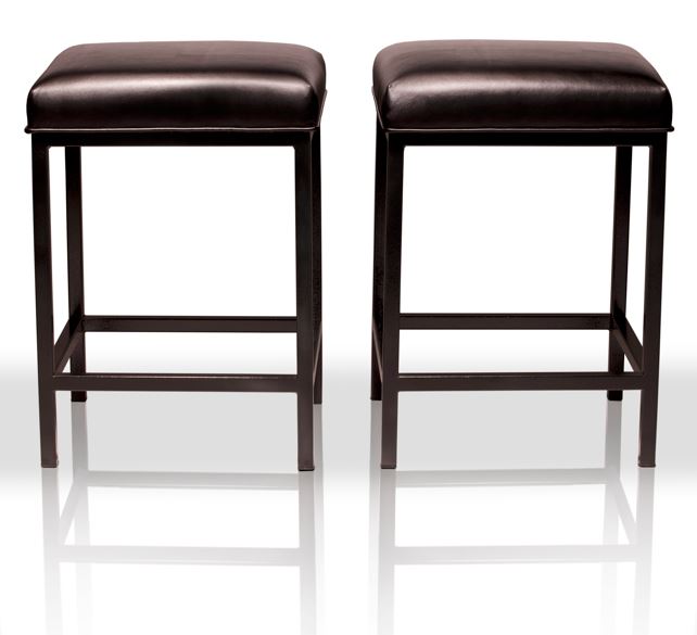 Metall BS455 Modern Backless Upholstered Stool