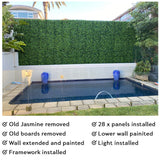 Designer Plants USA Jasmine Artificial Green Wall 40" x 40" Commercial Grade UV Resistant