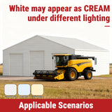 39FT × 39FT Metal Barn Heavy-Duty Steel Building with 3 Rolling Doors