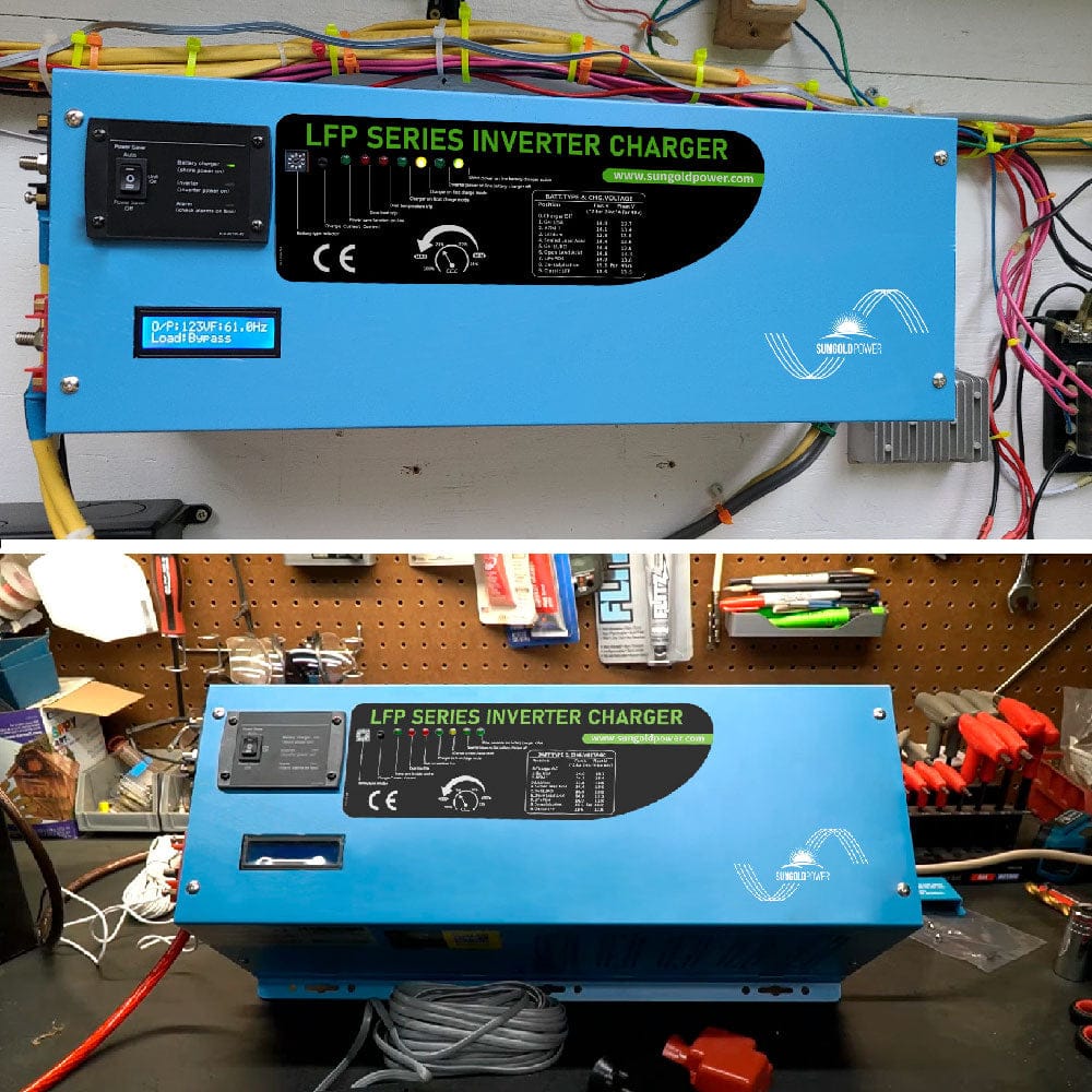 SunGoldPower 3000W Peak 9000W DC 12V Pure Sine Wave Inverter with Charger
