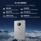 SunGoldPower Powerwall X 51.2V 200Ah LiFePO4 Battery SG48200T – 10.24 kWh Energy Storage System