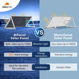 SunGoldPower 560 Watt Bifacial N-Type PERC Solar Panel SG560WBG