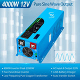 SunGoldPower 4000W Peak (12000W) DC 12V Pure Sine Wave Inverter With Charger