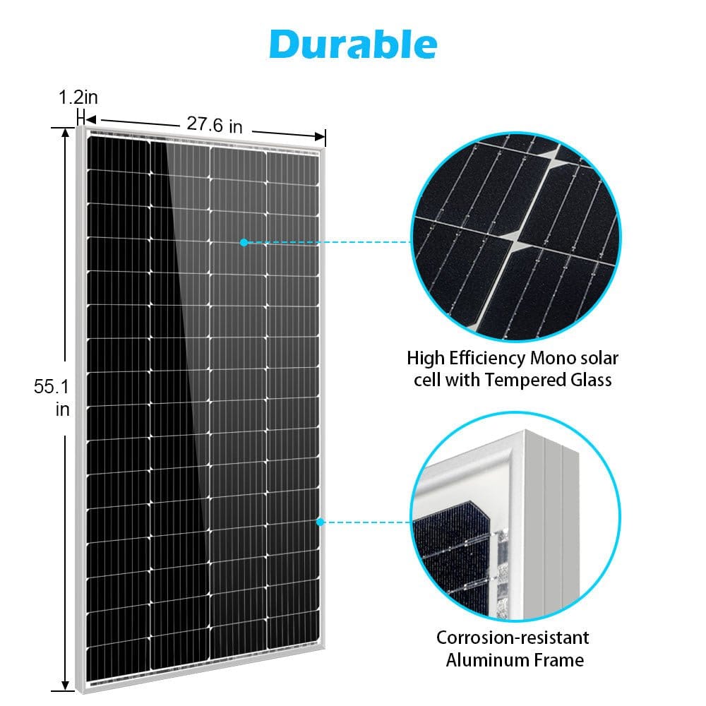 SunGold Power 200W Monocrystalline Solar Panel SG-200WM