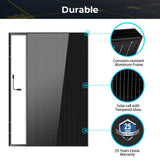 SunGoldPower 500W Mono Black PERC Solar Panel SG-500WM UL61730 CEC Listed