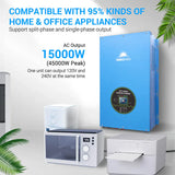 SunGoldPower 15000W 48V Split Phase Pure Sine Wave Solar Inverter Charger