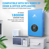 SunGoldPower 18000W 48V Split Phase Pure Sine Wave Solar Inverter Charger