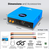 SunGoldPower 2× 5.12kWh Powerwall LiFePO4 Lithium Battery SG48100M
