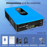 SunGoldPower 13,000W 48V Solar Charge Inverter Split Phase + WiFi Monitor (2 Units Parallel)